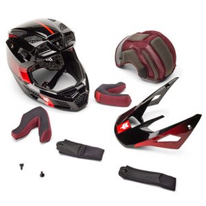 קסדת אנדורו / דאון היל פוקס שחור / אדום- FOX RPC GLNT MIPS HELMET V24