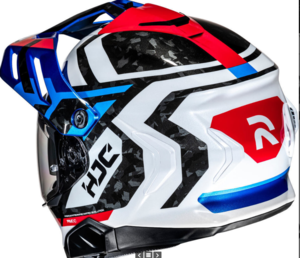 קסדת אדונצ'ר כחול / אדום קרבון - HJC RPHA60 QUID MC47