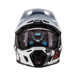 קיט קסדה ומשקף ליט קרבון לבן – LEATT MOTO 9.5 WHITE/CARBON V26