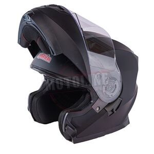 קסדה נפתחת בלק ליון שחור מט - BLACKLION