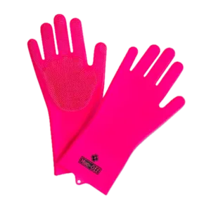 כפפות ניקוי – MUC-OFF DEEP SCRUBBER GLOVES PINK ורוד.