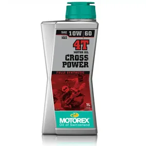 שמן מנוע 100% סינטטי MOTOREX CROSS 10W60.